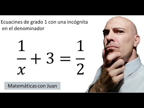 ▷ Ecuaciones de primer grado con fracciones CON UNA INCÓGNITA EN EL DENOMINADOR