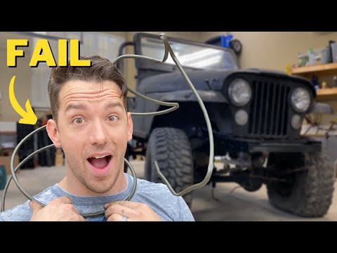 My BIGGEST FAIL yet! - Running brake lines - Jeep CJ5 rebuild series part 7