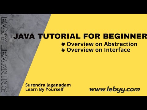 Java Tutorial For Beginners Oops Abstraction Interface