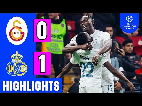 Galatasaray vs Union Saint-Gilloise 0-1 Highlights | Ünyay Red Card | UCL 2025-26 | Akinpelu Goal