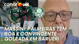 MASSINI: PALMEIRAS TEM VITÓRIA BOA E CONVINCENTE E TORCIDA CANTA QUE DOMINGO É 'GUERRA'