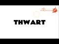 THWART (verb) meaning with examples in sentences
