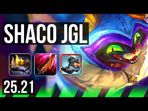 SHACO vs RENGAR (JGL) | 800+ games, Godlike | KR Master | 25.21