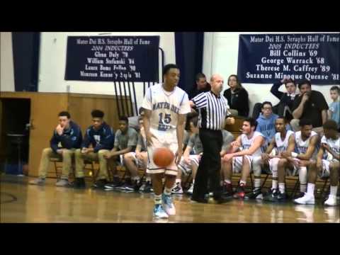 Shore Conference Boys Basketball 15-16 Mater Dei-87 vs Asbury Park-33
