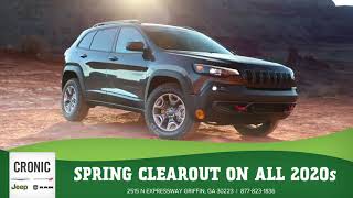 Spring Clearout on All 2020 Vehicles at Cronic CDJR
