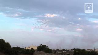 preview picture of video 'Sunday 22 July 2012 - Feast of Our Lady of Mount Carmel in Zurrieq - Battery & Daylight fireworks'