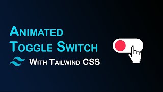 How to Make a Toggle Switch with Tailwind css | Next.js project