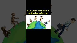 ✝️ Evolution &amp; Darwinism cast the Christian God of the Bible to look like a hairy-legged Gorilla!