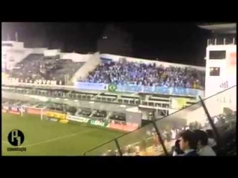 Santos 2 x 0 Londrina [15/08/2014] - Torcida Falange Azul dando show
