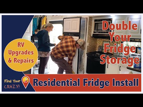 RV Upgrade: Changing A Dometic Fridge For A Residential - Full Time RV Family of 9