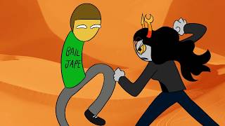 Vriska beats the HECK out of Andrew Hussie