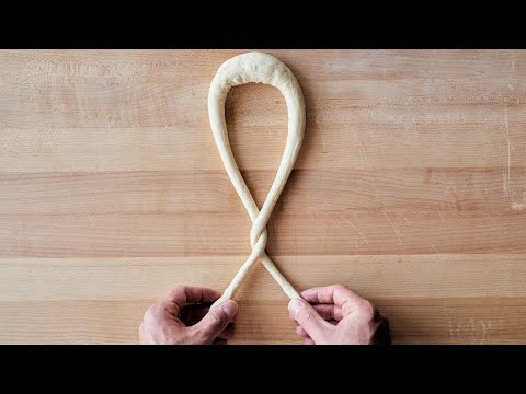 The best way to shape pretzel dough