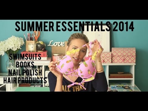 Summer Essentials 2014 - Swimsuits, nails, books & hair products!