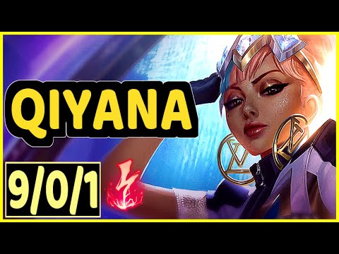 REDMERCY (QIYANA) - 9/0/1 KDA GAMEPLAY - NA Ranked DIAMOND
