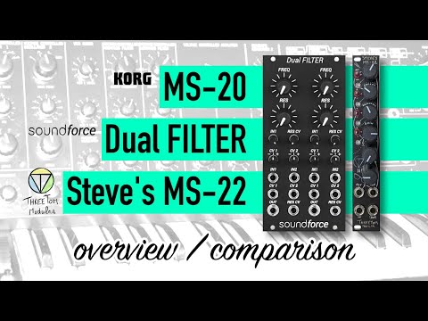 Soundforce DUAL FILTER / Threetommodular STEVE'S MS-22 / feature rundown / comparison