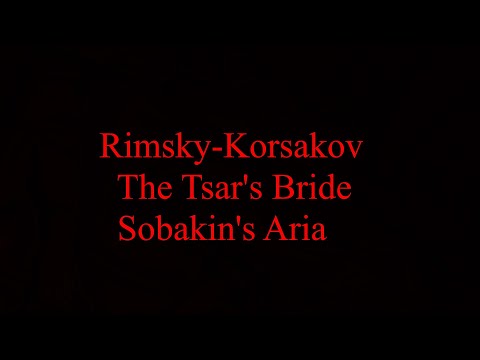Rimsky-Korsakov - The Tsar's Bride - Sobakin's Aria  (4k)