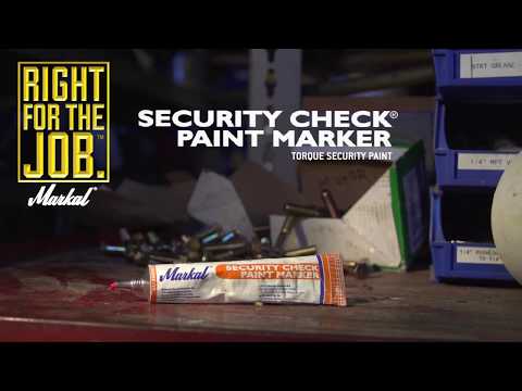 Markal® Security Check Paint Marker - Torque security paint marker
