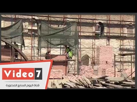 استئناف ترميم مسجد الظاهر بيبرس بعد توقف 7 سنوات