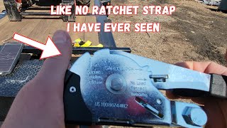 This ratchet strap is like nothing I've ever seen.  You'll be amazed how user friendly it is!