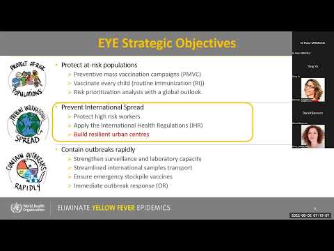 EYE webinar: Preparedness, readiness & response planning for yellow fever outbreaks in urban areas