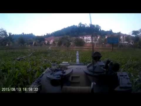 T72M1 patrolling and shooting.