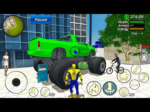 NY City Spider Rope Hero Gangster Crime - Android Gameplay
