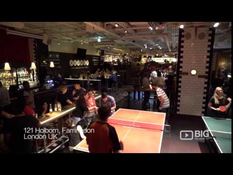 Bounce Farringdon a Sports Bar in London offering Beer and Ping Pong Games