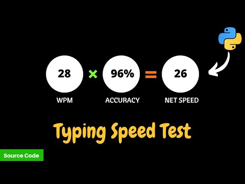 Test Your Typing Speed With Python Tkinter Project Python Project Pyseek