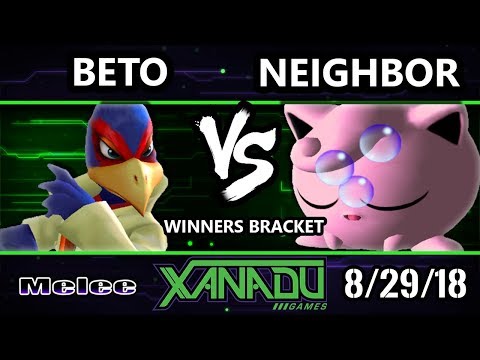 S@X 265 SSBM -  Neighbor (Jigglypuff) Vs.  Beto (Falco) Smash Melee Winners Bracket