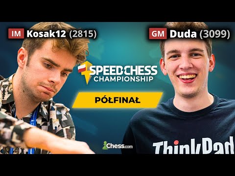 IM Jakub Kosakowski vs. GM Jan-Krzysztof Duda! | Speed Chess Championship Poland | PÓŁFINAŁ
