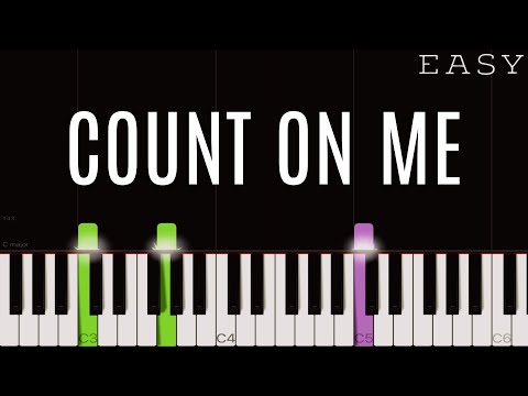 Bruno Mars - Count On Me | EASY Piano Tutorial