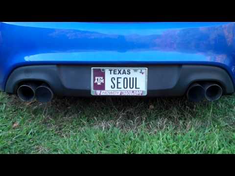 Genesis Coupe 3.8 Exhausts - close up