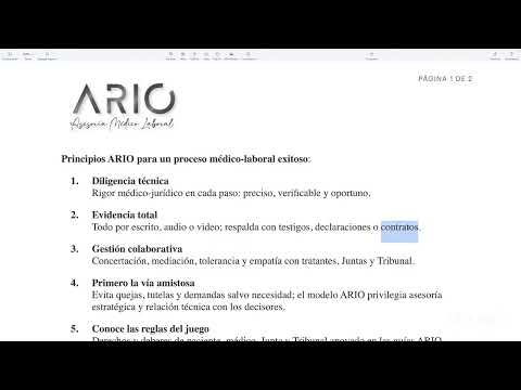 30/Ago/2025 Principios Médico Laborales ARIO