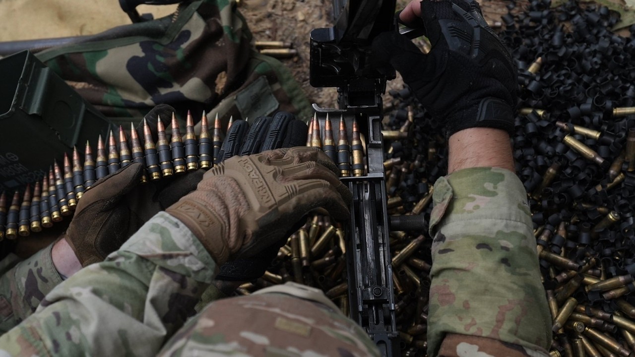 US Army 1st Special Forces Command Communicators conduct Heavy Weapons Range at Fort Bragg, NC