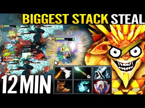 WTF 12MIN Eternal Shroud + Van - BIGGEST Stack Steal Bristleback Most Cancer Hero 7.29 Dota 2 Pro