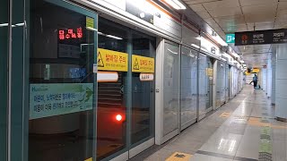 다대포해수욕장행1호선신차 서면역 열차 발차 (2025.06.07)