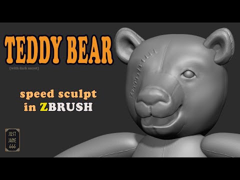 Teddy bear speed-sculpt
