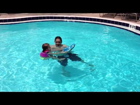 Kaylin Swimming in the Pool & Beach in Florida