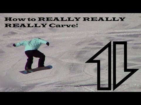 How to really really really carve a snowboard.  Pt #1.