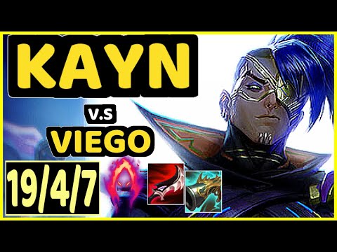 KAYN vs VIEGO - 19/4/7 KDA JUNGLE CHALLENGER GAMEPLAY - BR
