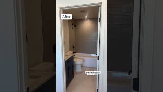 Bathroom Before & After #realestate