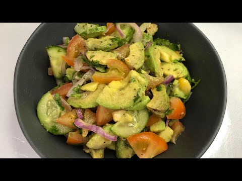 Delicious & Healthy Cucumber Tomato Avocado Salad Recipe