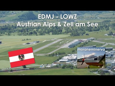 Abflug EDMJ / Alpenblicke / Anflug & Landung am Flugplatz Zell am See [LOWZ] ✈ moraneminerva