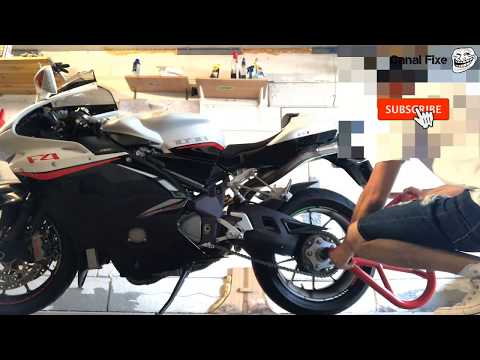 How to put your Mv Agusta on a stand