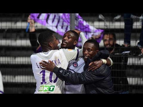 Images exclusives du but victorieux de Yaya Sanogo face à Niort en Coupe de la Ligue BKT