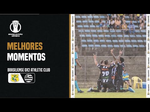 BRASILIENSE 0x2 ATHLETIC CLUB | SÉRIE D 2023 | ME...