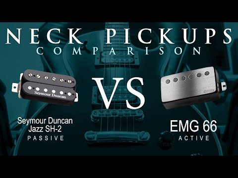 Seymour Duncan JAZZ SH-2 vs EMG 66 - Neck Pickup Guitar Tone Comparison Demo