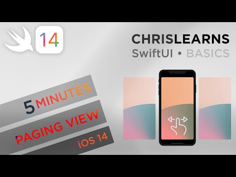 (2020) SwiftUI 2.0 - Paging View/Gallery - iOS 14 - 5 minutes