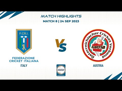 Match 8 - ITA vs AUT | Highlights | ECI Italy, Rome | 24 Sep 2023 | ECI23.140