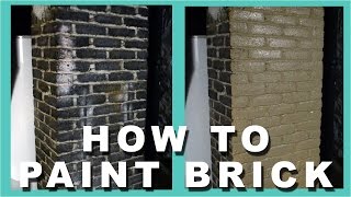 How to paint brick | How to paint a brick chimney
